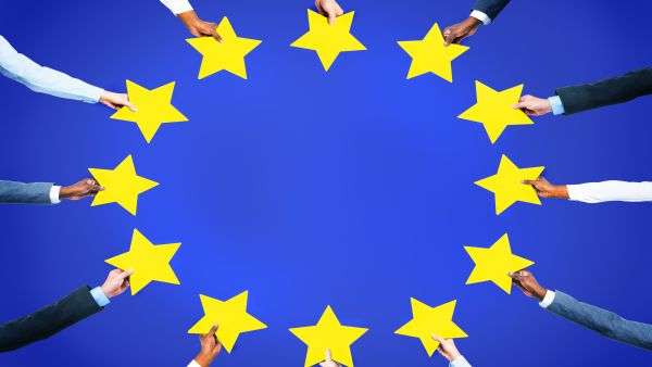 EU ethics body - table arms eu flag