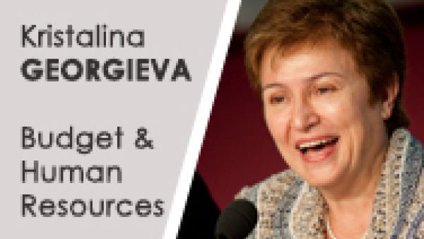 Kristalina Georgieva, commissioner-designate for budget and human resources.
