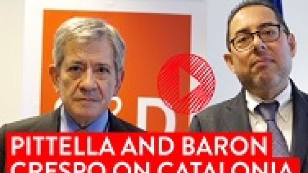Catalonia: Gianni Pittella and Enrique Barón Crespo call for dialogue within the law
