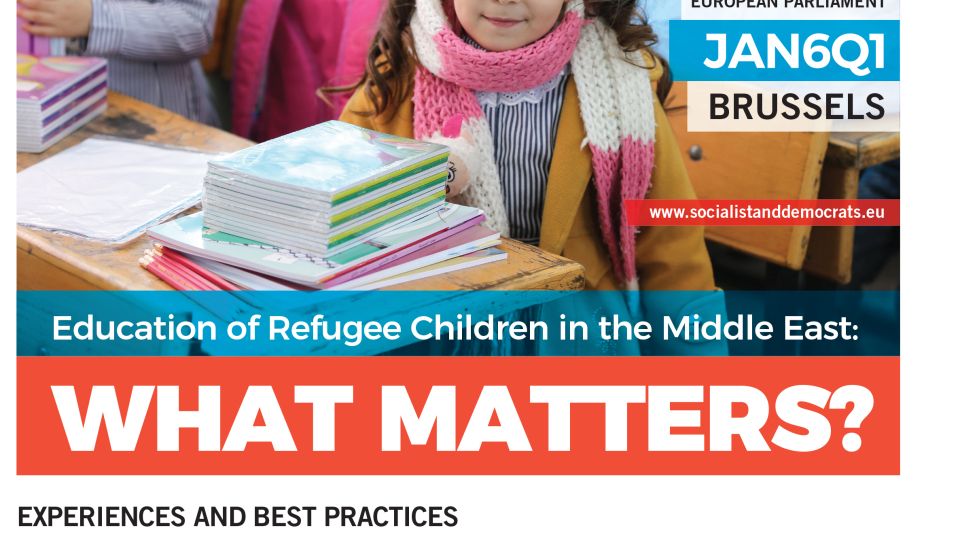 Seminar: S&amp;D/UNRWA/UNESCO - Education of refugee children in the Middle East: What matters?
