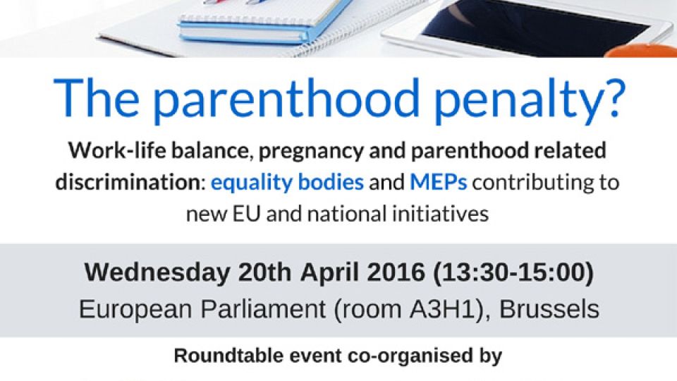 The Parenthood Penalty? - Hosted by the S&amp;D Group, Arena, Honeyball, gender equality,