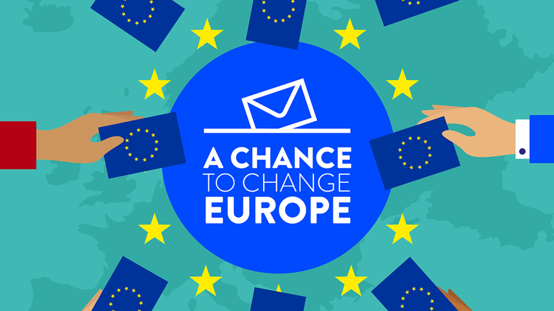vote elections - change Europe - hands voting