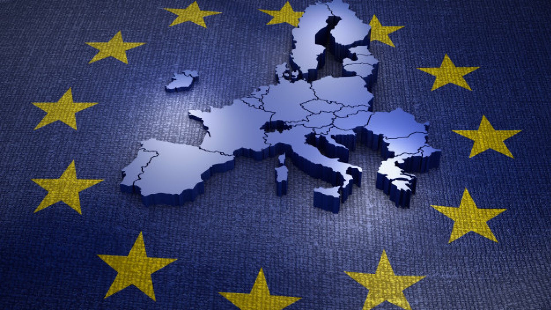 EU map and EU stars cohesion policy funds