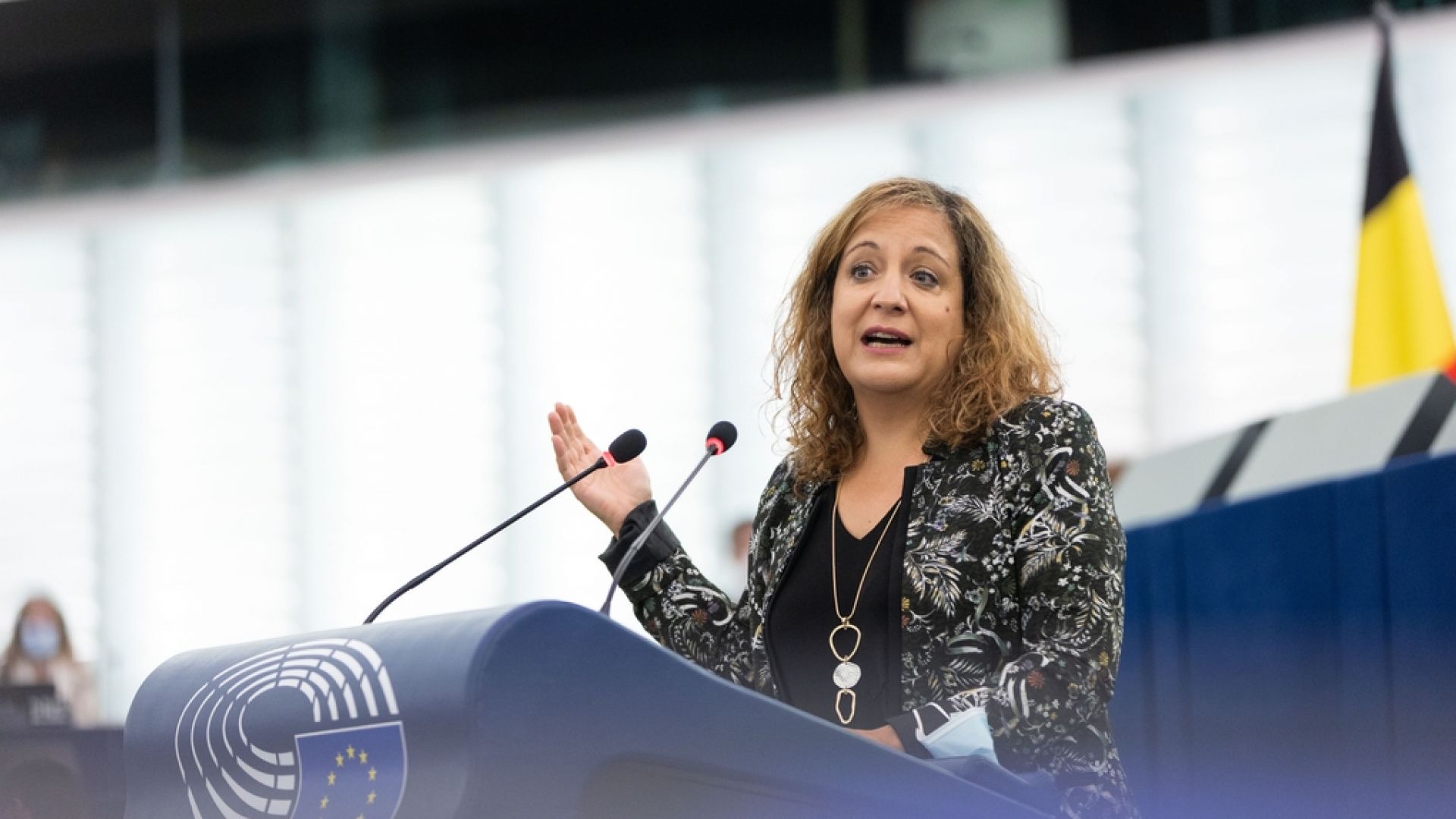 Iratxe Garcia speaking in the plenary in Strasbourg ahead of the EU Council summit debate 21-22 October