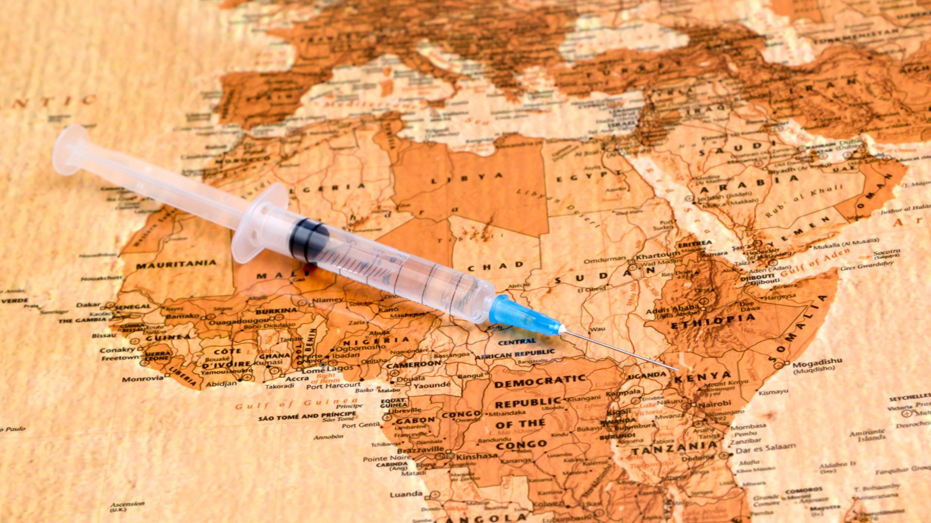 vaccination africa map