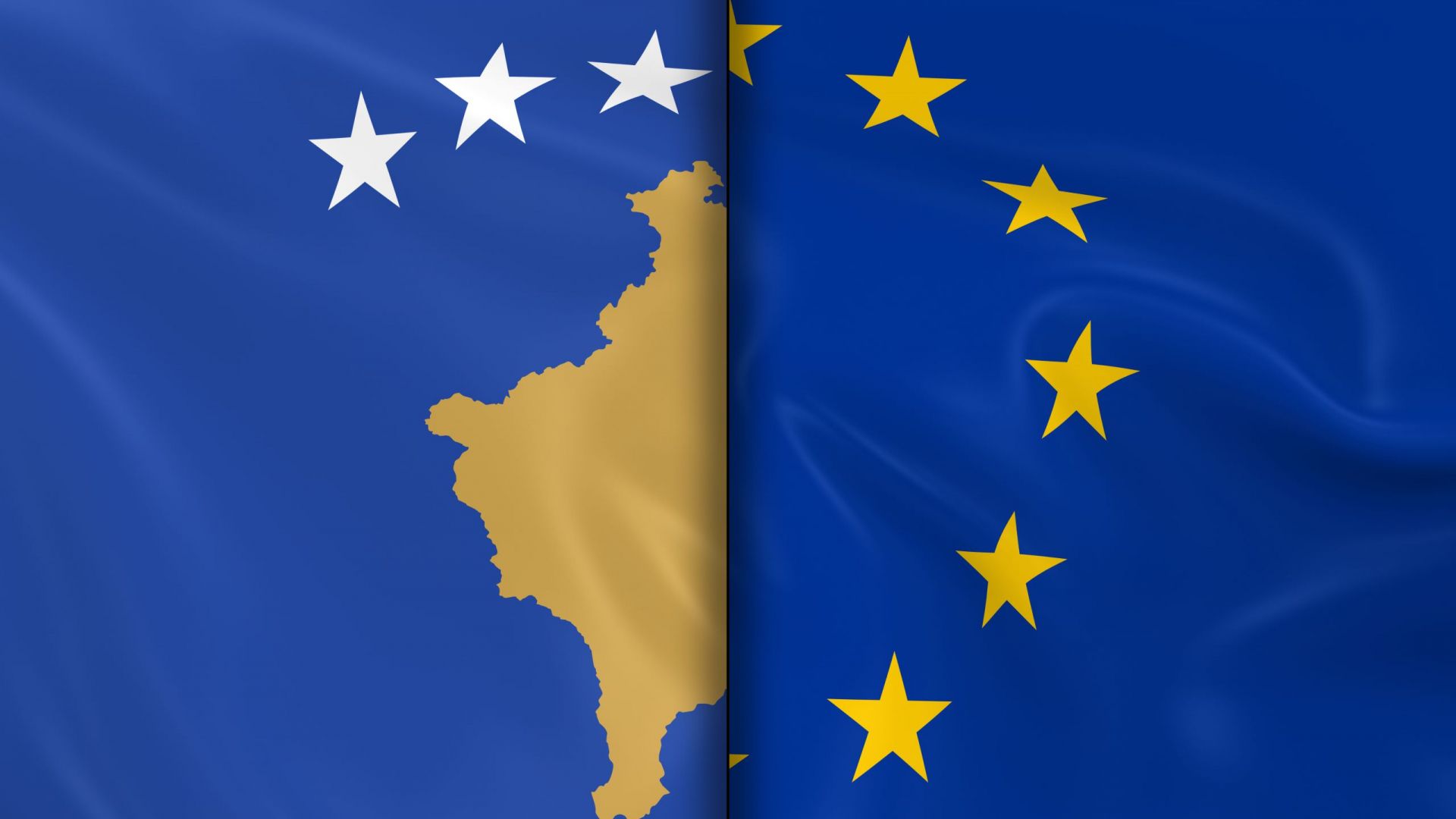 Kosovo EU Flag