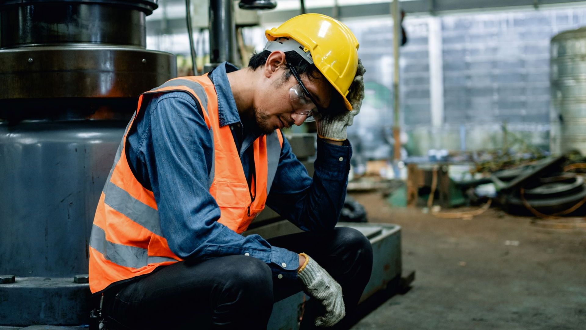 Image of engineer in bad condition
