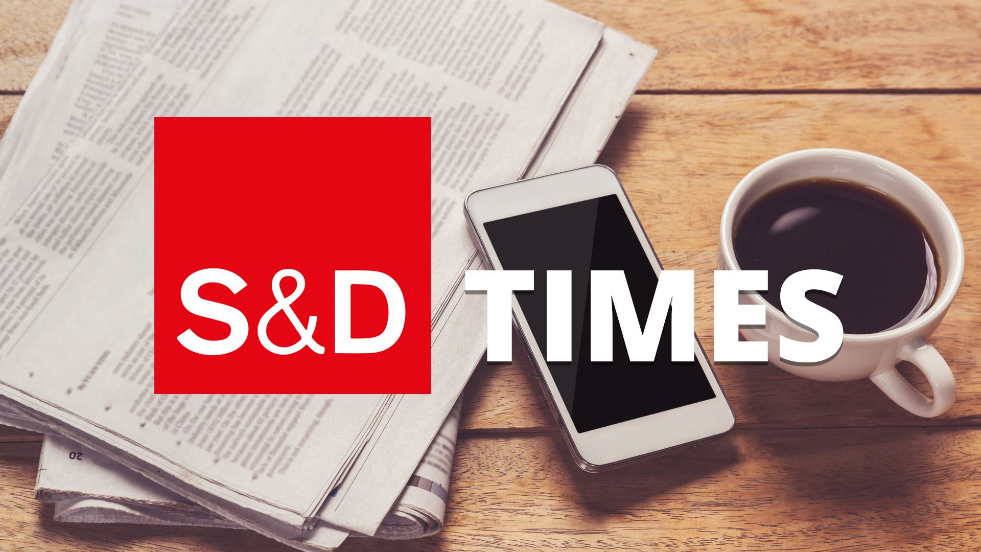 S&D Times coffee newspaper smartphone