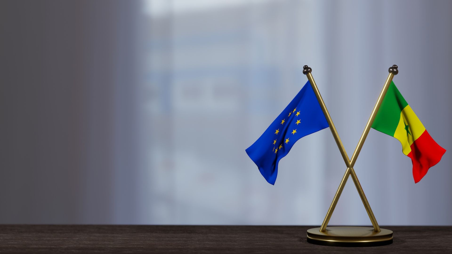 Senegal Europe flags