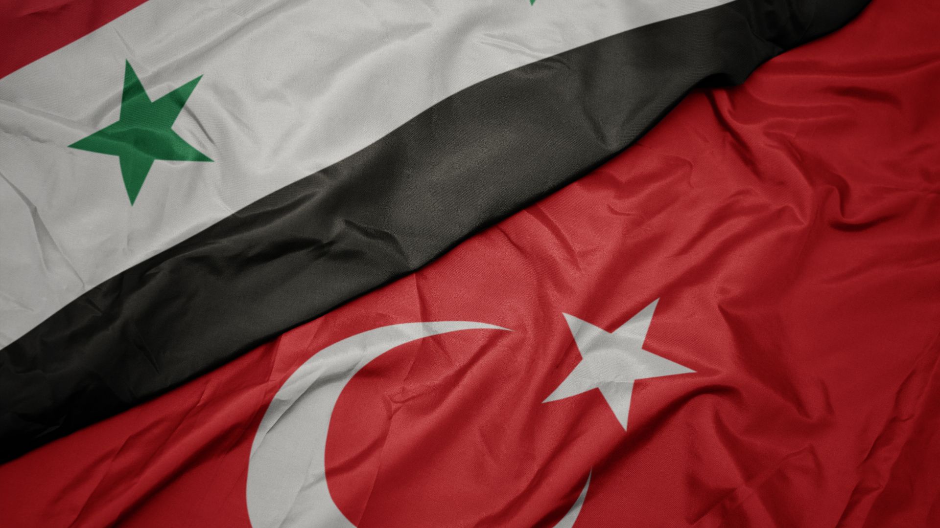 Turkey Syria flags