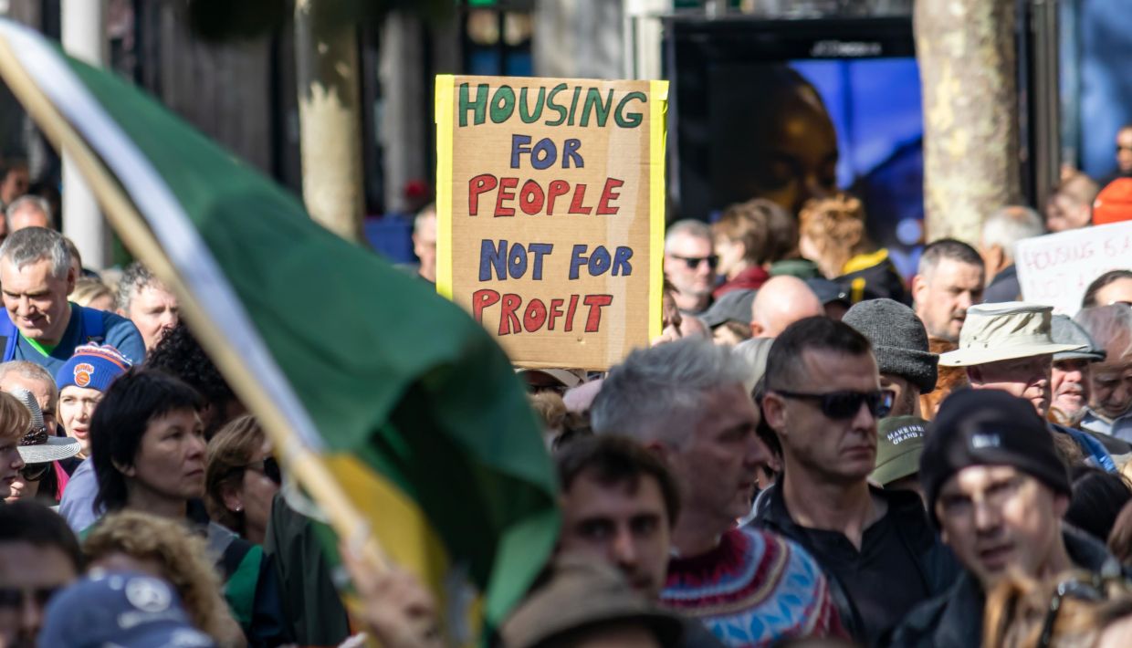 Protest for the housing crisis