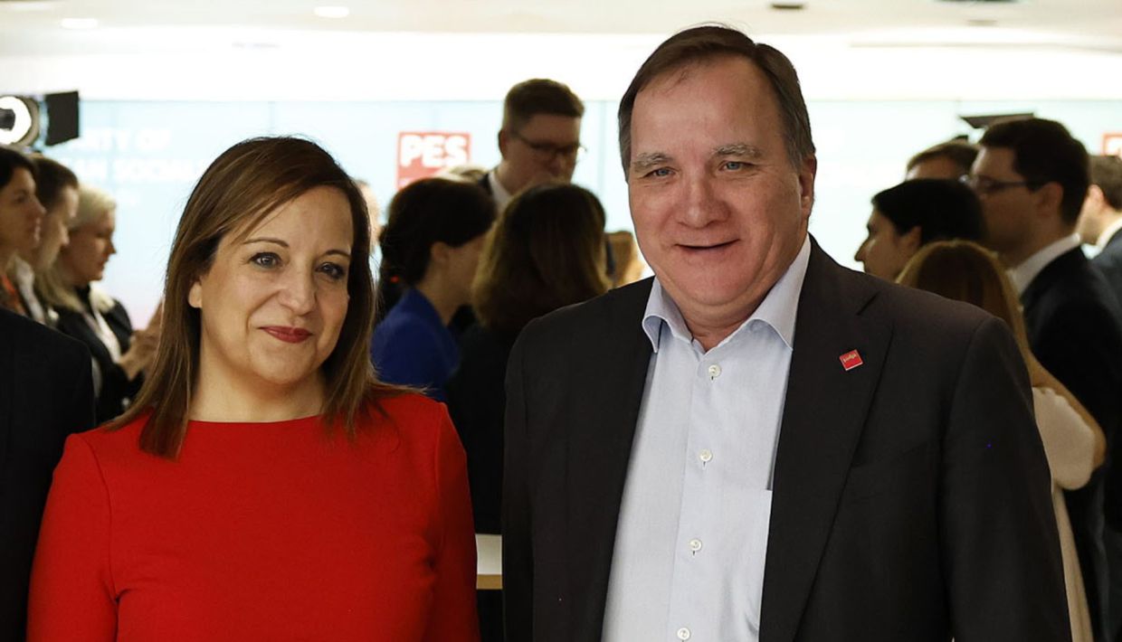 Iratxe Garcia and Stefan Löfven
