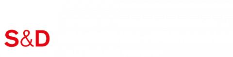 El logo del S&D en rojo (FR)