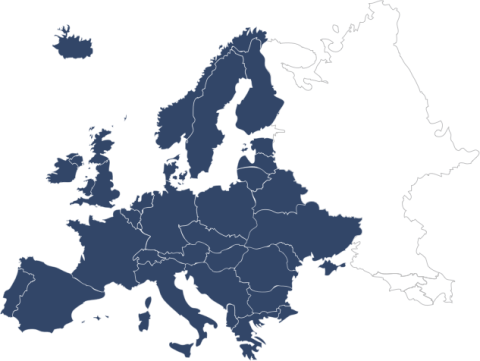 Europe and the North map