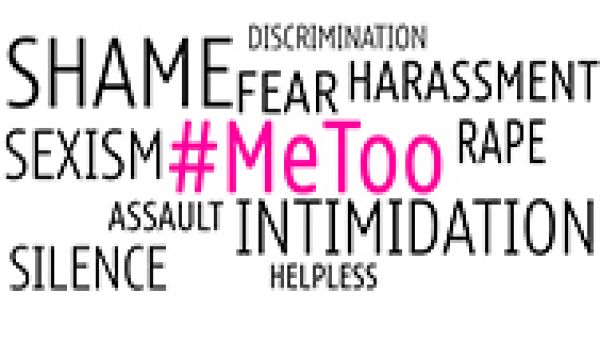 #Metoo sexual harassment hastag on words