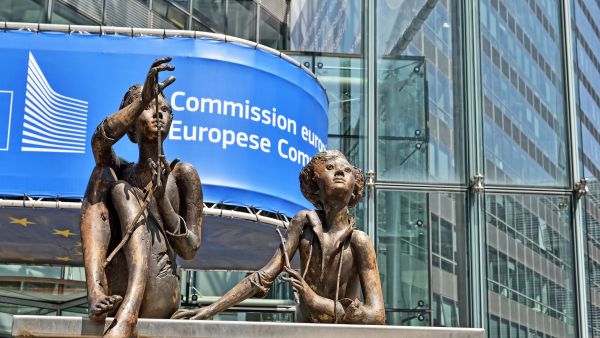 European Commission - statutes in front of building