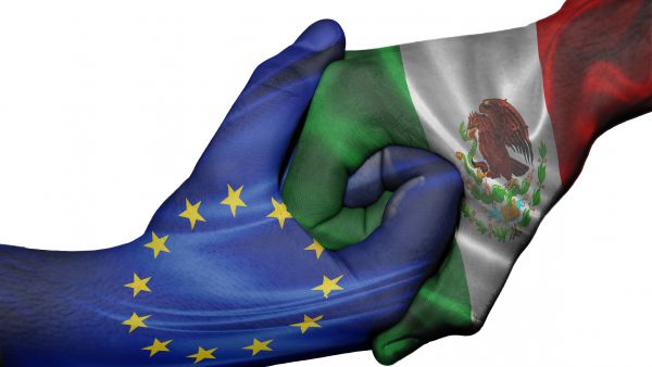 EU Mexico Trade handshake