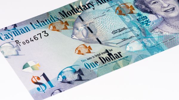 A Cayman Islands one dollar note