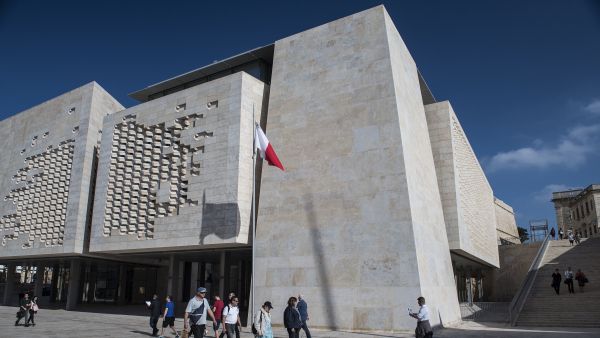 Malta's Parliament House in Valetta
