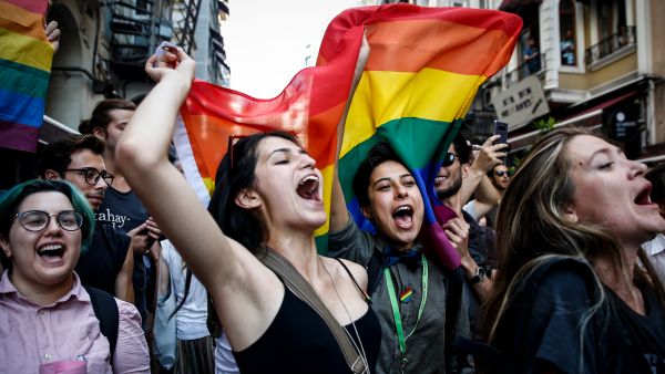 LGBTIQ+ people flag streets