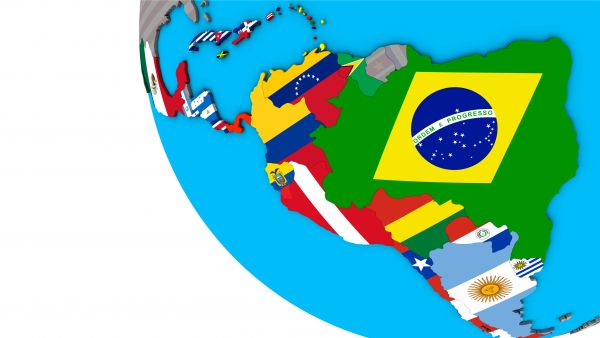 Latin America Globe corner