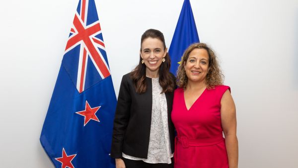 Jacinda Ardern meeting with Iratxe Garcia 