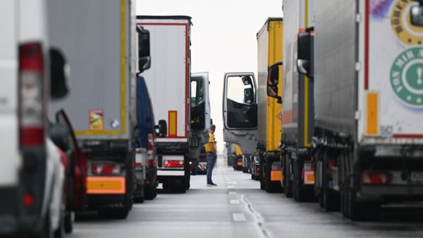 striking truckers Gräfenhausen