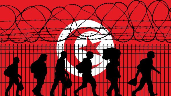 EU Tunisia immigration barbed wire crossing