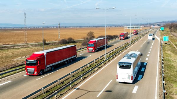 Truck lorry bus highway emissions vehicle