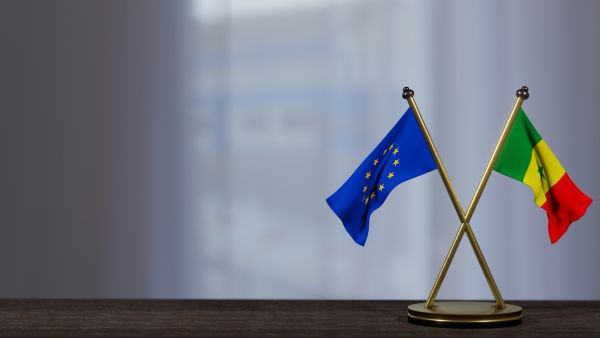 Senegal Europe flags