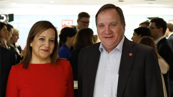 Iratxe Garcia and Stefan Löfven