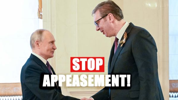 Vučić crosses red line by attending Putin’s parade