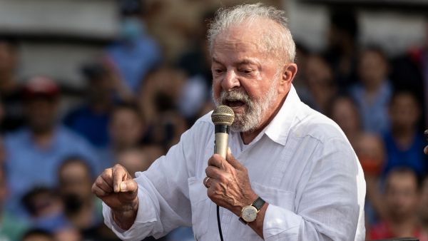 Iratxe Garcia meeting with Celso Amorim and Lula in Brazil.220829