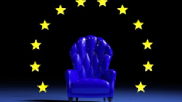 The Spitzenkandidat process must go on, say Socialists and Democrats to EU leaders, Udo Bullmann and PES leader Sergei Stanishev, juncker, European elections, Spitzenkandidat commission president blue chair and EU flag stars