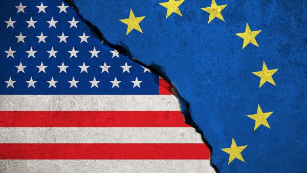 USA EUROPE FLAGS USA EUROPE FLAGS