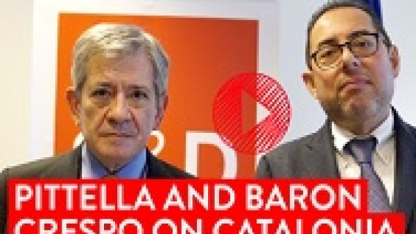 Catalonia: Gianni Pittella and Enrique Barón Crespo call for dialogue within the law Catalonia: Gianni Pittella and Enrique Barón Crespo call for dialogue within the law