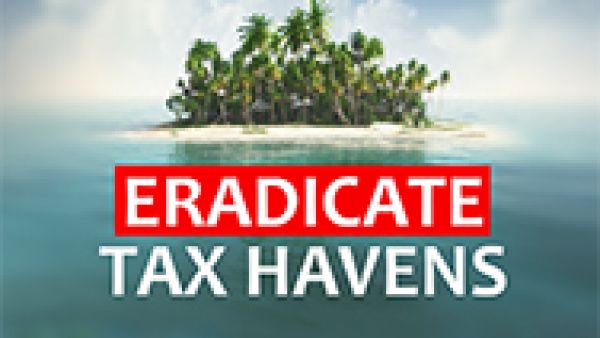 Pittella: Let’s stop being surprised at every leak. EU Council must finally deliver on tax havens and tax evasion, Paradise Papers, tax, Trees on small island and words eradicate tax havens