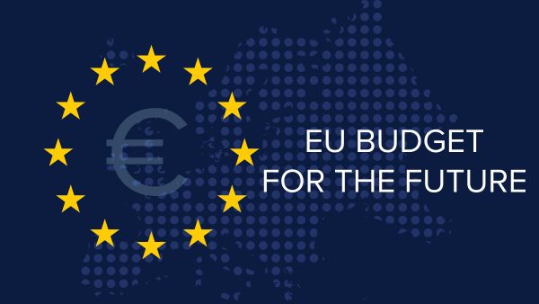 Future of EU Budget - Euro sign and EU stars