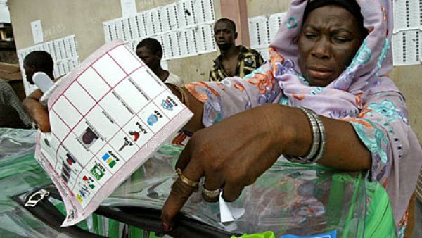Credit: Dailypost.ng Nigerian woman casting her vote
