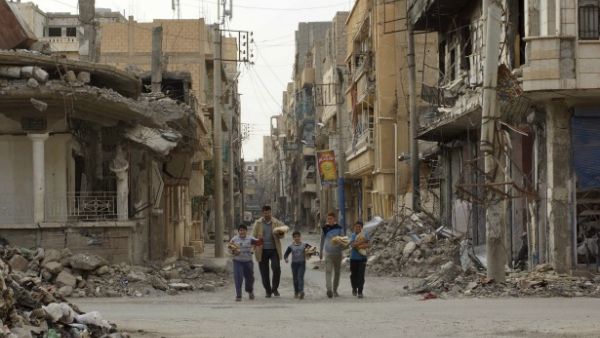 Demolished buildings in Syria Demolished buildings in Syria