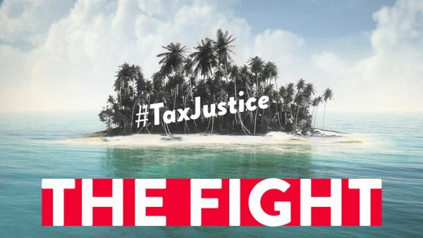 Commission steps up the fight against member states' race to the bottom on tax. Harmful tax practices must be rooted out in the EU, Udo Bullmann, Pervenche Berès, Luxleaks or the Paradise and Panama Papers, tax justice - fight goes on text over island in sea