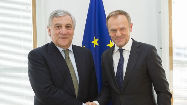 President of the European Council Donald Tusk and the President of the European Parliament Antonio Tajani President of the European Council Donald Tusk and the President of the European Parliament Antonio Tajani