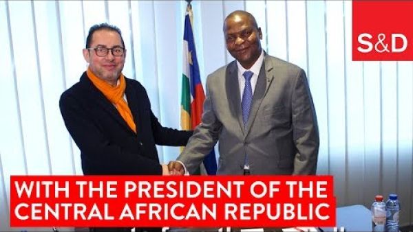 Gianni Pittella and the President of the Central African Republic Touadéra