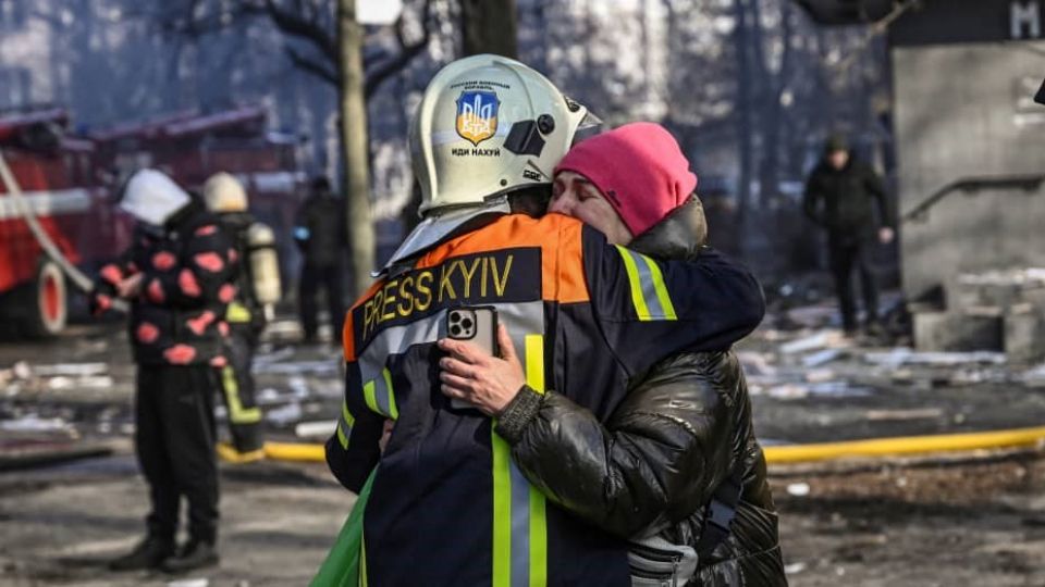 Le service du ministère des situations d'urgence de l'Ukraine 