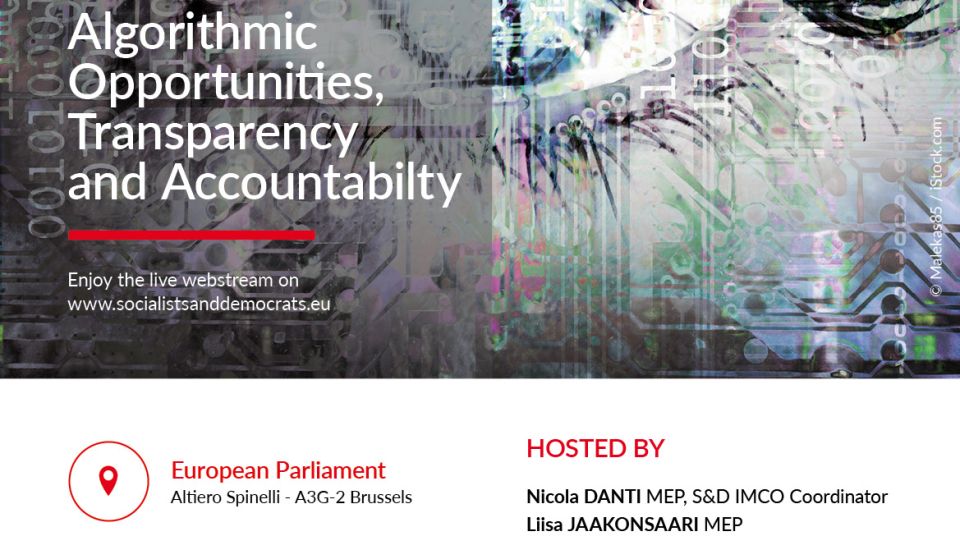 S&amp;D Roundtable on the Algorithmic Opportunities, Transparency and Accountability.