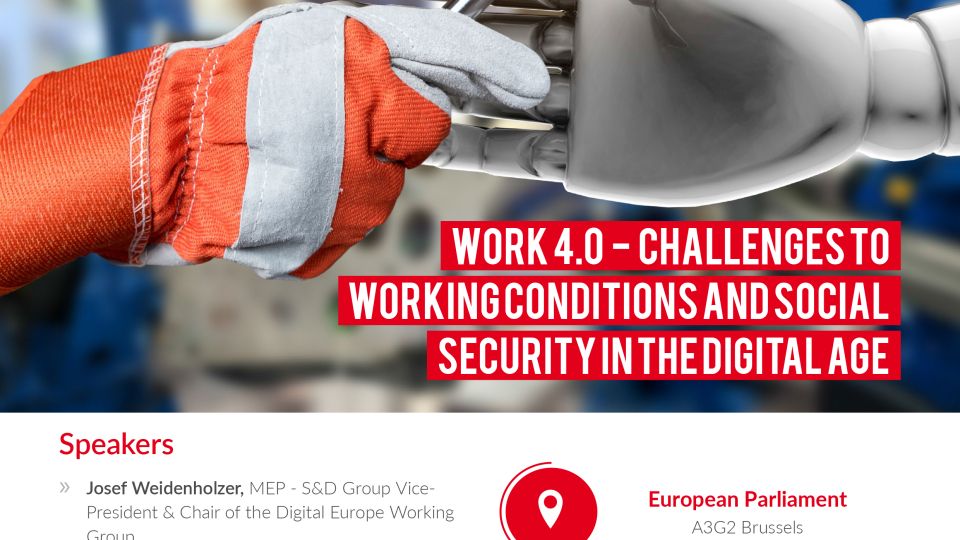 Work 4.0 – Challenges to working conditions and social security in the digital age.