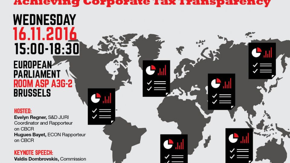 S&amp;D Conference:  Public Country-By-Country Reporting. Achieving Corporate Tax Transparency