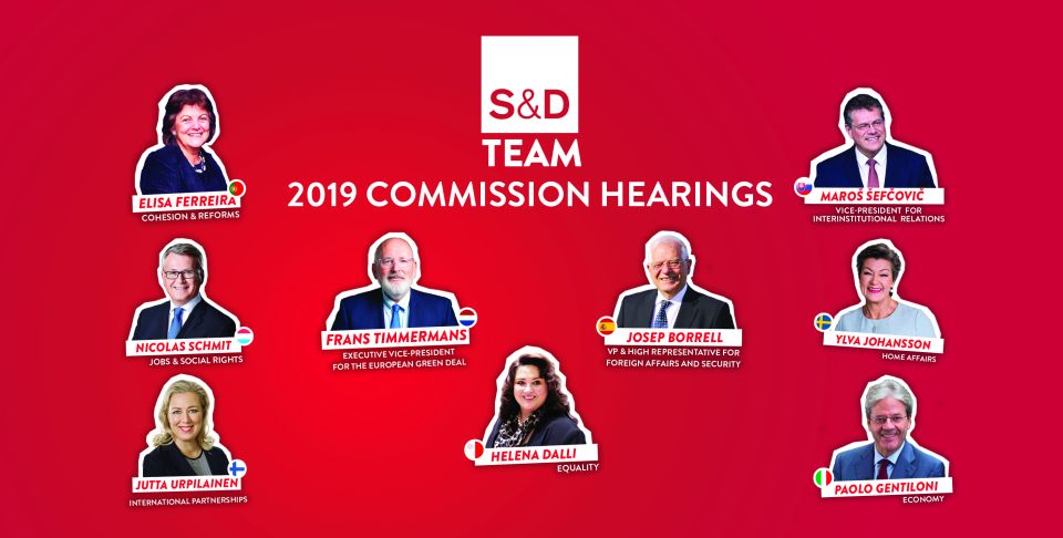 S&D Commissioners-designate 2019