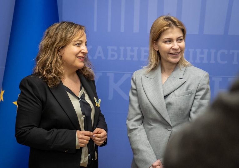 Iratxe García with Deputy Prime Minister for European and Euro-Atlantic Integration Olha Stefanishyna